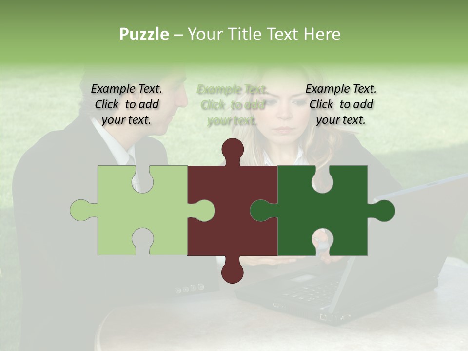 Couple Cooperation Communication PowerPoint Template