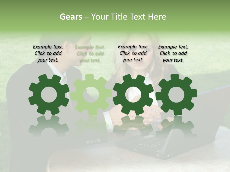 Couple Cooperation Communication PowerPoint Template