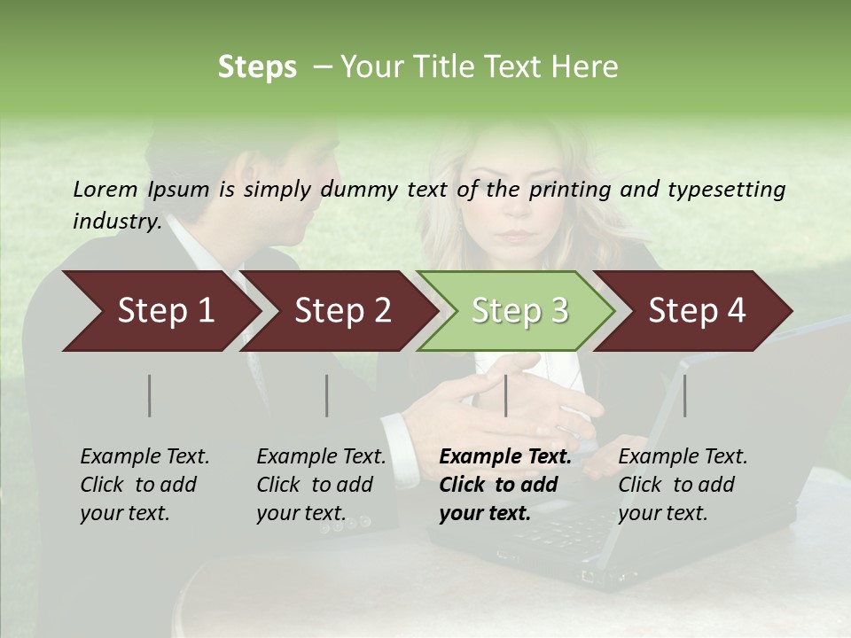 Couple Cooperation Communication PowerPoint Template