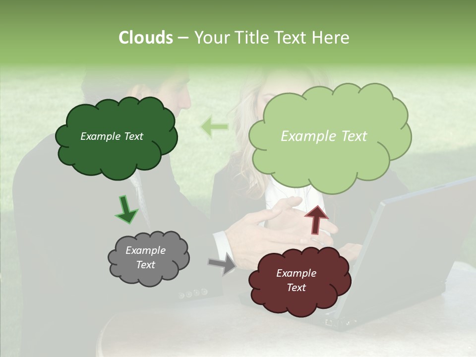 Couple Cooperation Communication PowerPoint Template