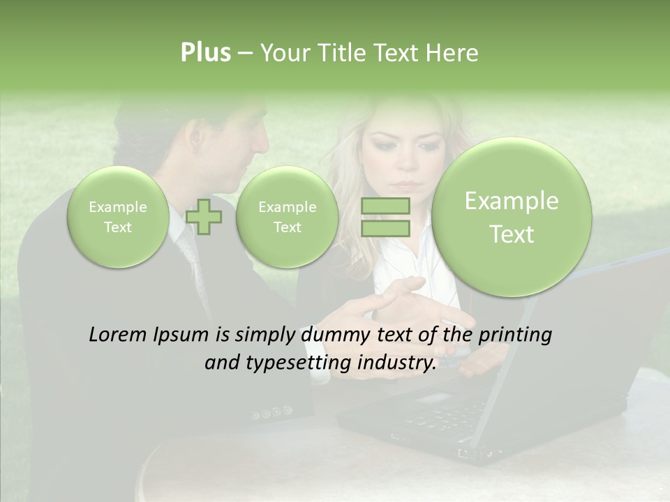 Couple Cooperation Communication PowerPoint Template