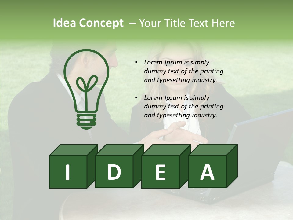 Couple Cooperation Communication PowerPoint Template