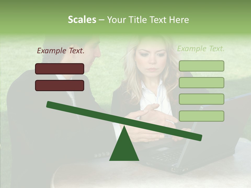 Couple Cooperation Communication PowerPoint Template
