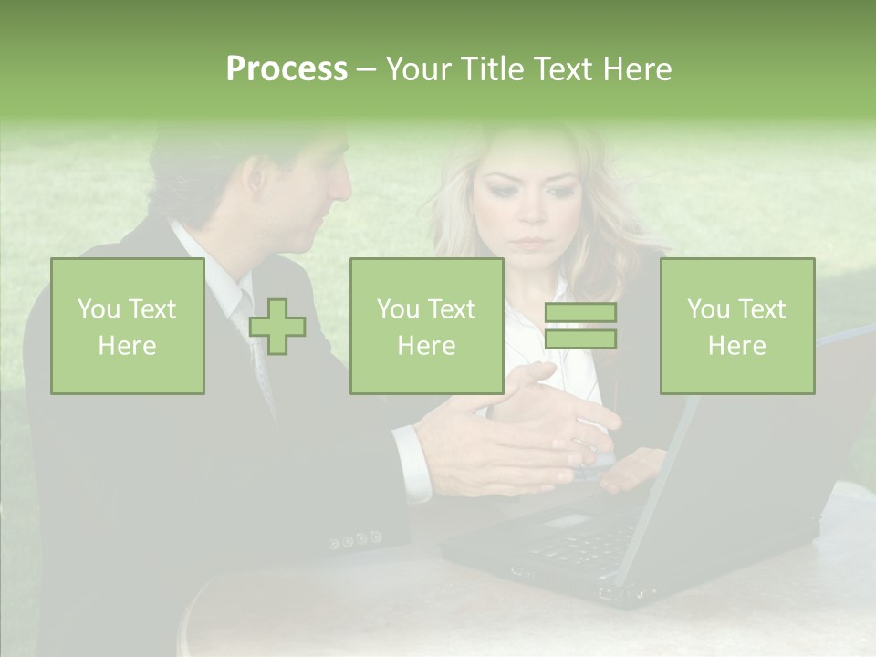 Couple Cooperation Communication PowerPoint Template