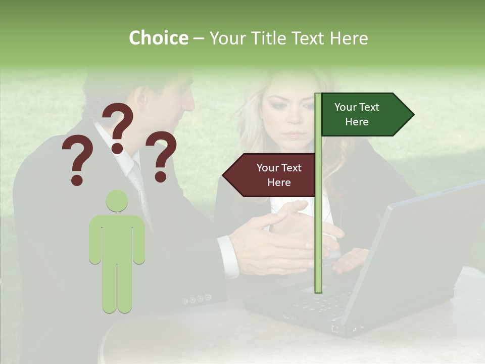 Couple Cooperation Communication PowerPoint Template