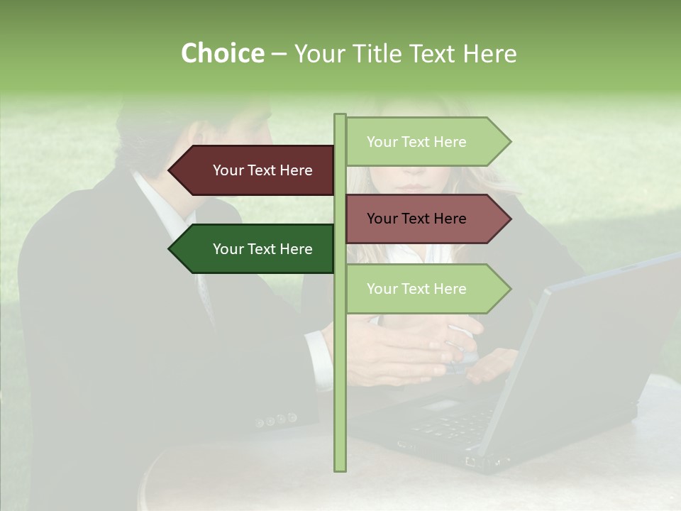 Couple Cooperation Communication PowerPoint Template