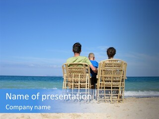 Coastline Exciting Child PowerPoint Template