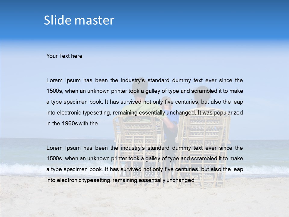 Coastline Exciting Child PowerPoint Template