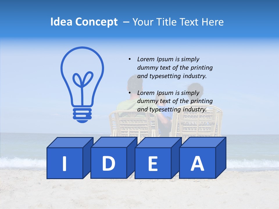 Coastline Exciting Child PowerPoint Template