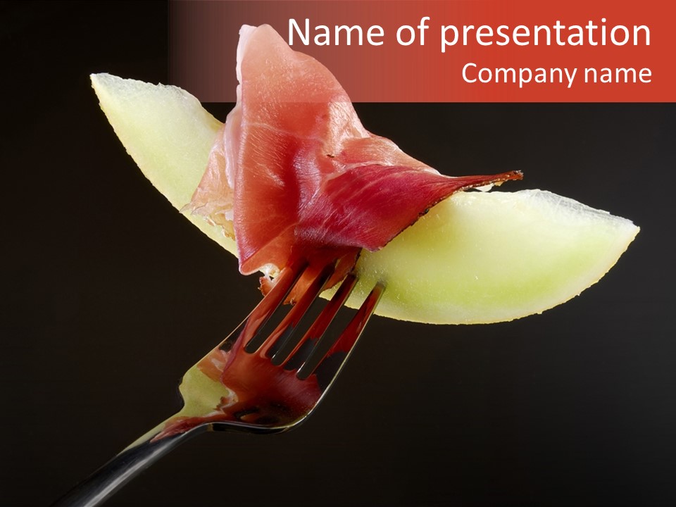 Diet Melon Hors D PowerPoint Template