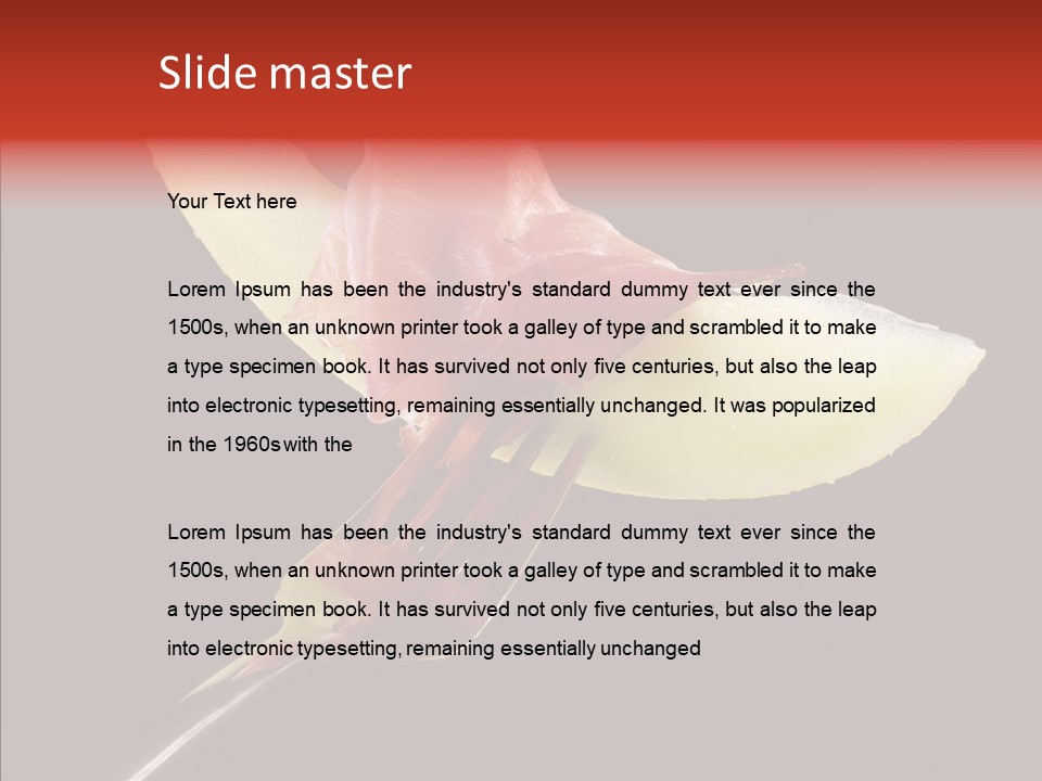 Diet Melon Hors D PowerPoint Template