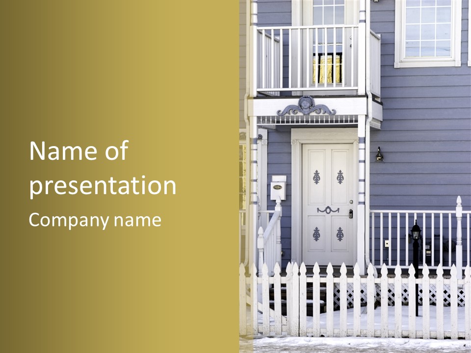 Sold Homefront Home PowerPoint Template