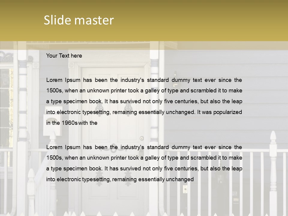 Sold Homefront Home PowerPoint Template