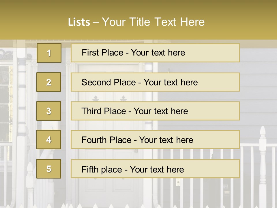 Sold Homefront Home PowerPoint Template