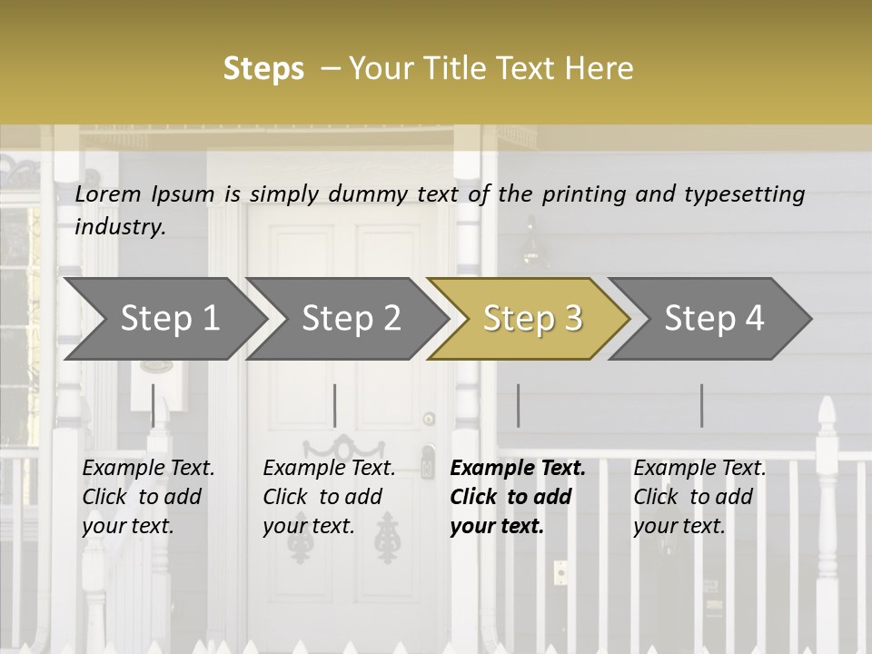 Sold Homefront Home PowerPoint Template