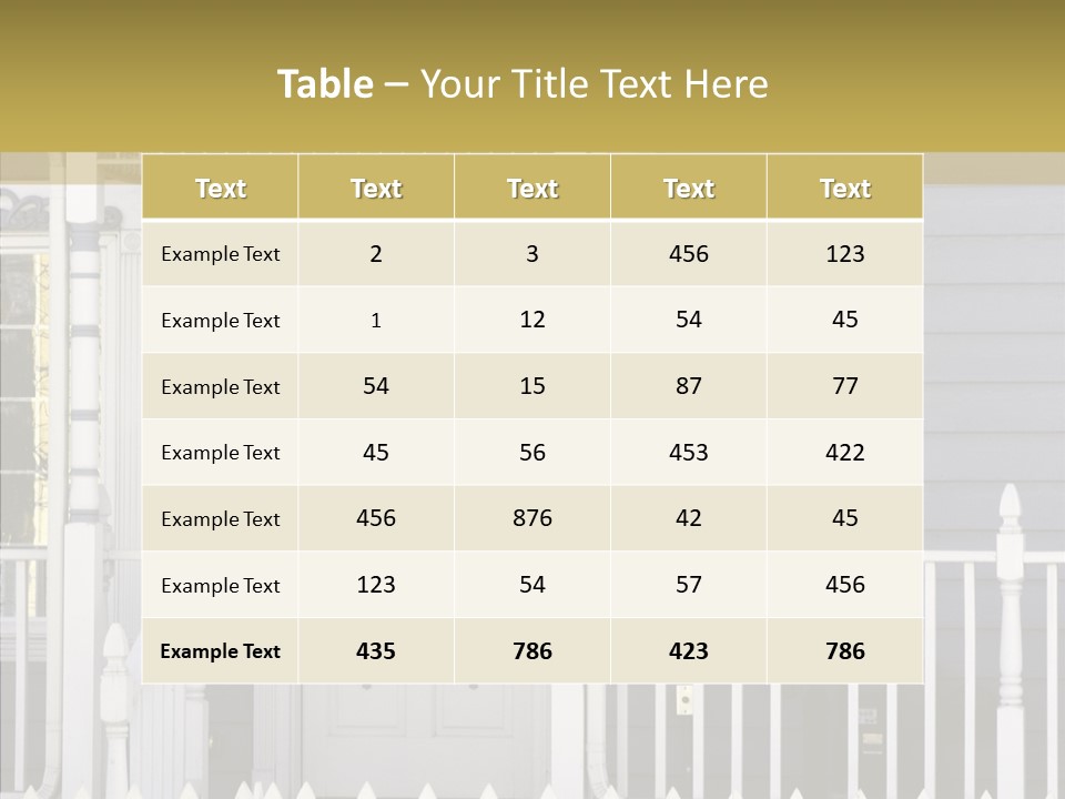 Sold Homefront Home PowerPoint Template