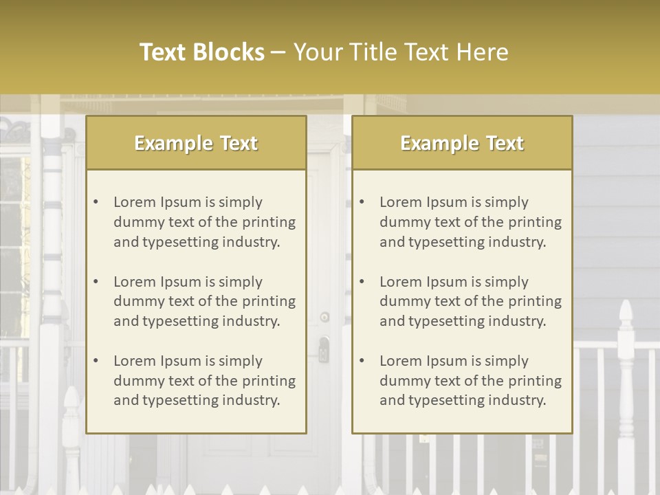 Sold Homefront Home PowerPoint Template