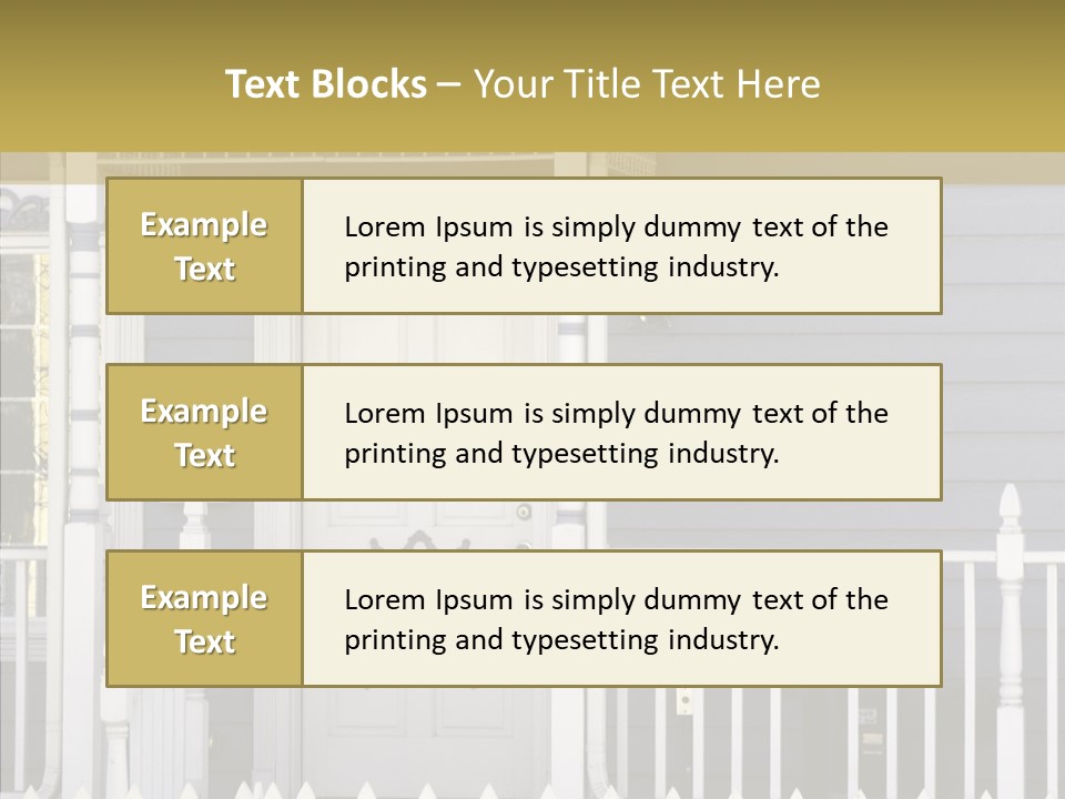 Sold Homefront Home PowerPoint Template