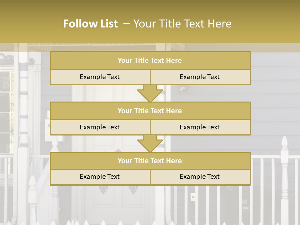 Sold Homefront Home PowerPoint Template