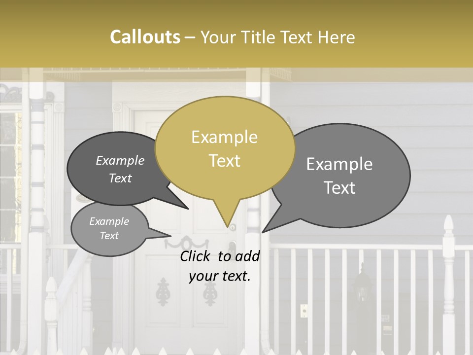 Sold Homefront Home PowerPoint Template