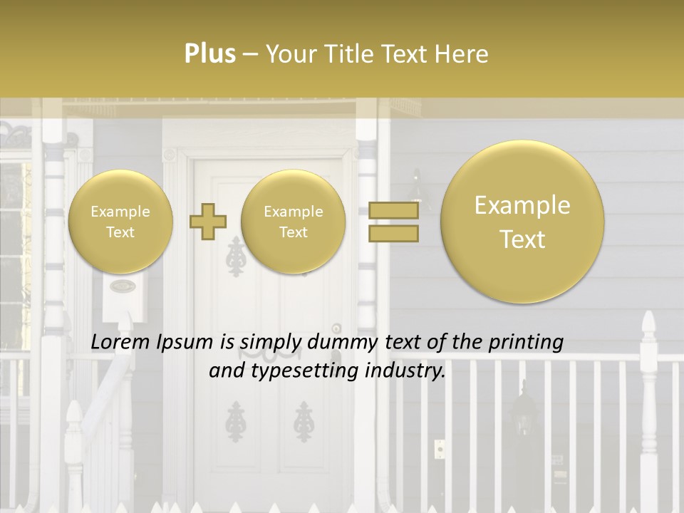 Sold Homefront Home PowerPoint Template