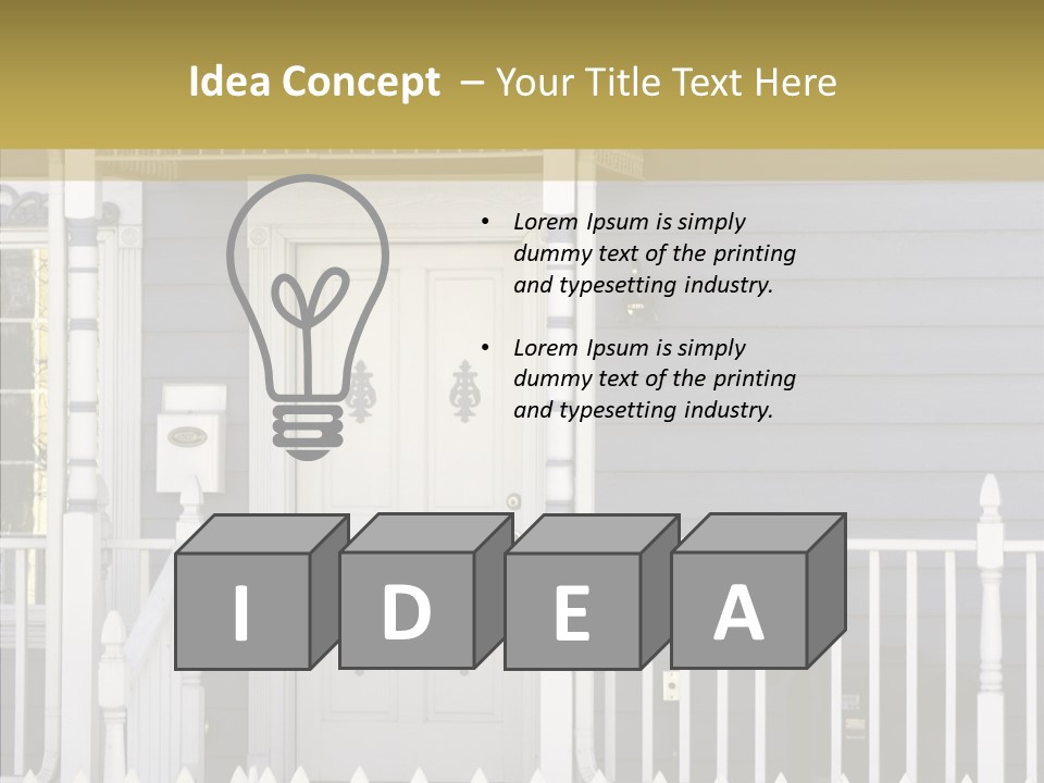 Sold Homefront Home PowerPoint Template