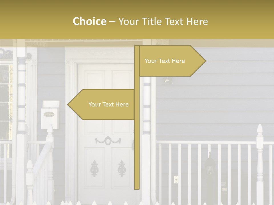 Sold Homefront Home PowerPoint Template