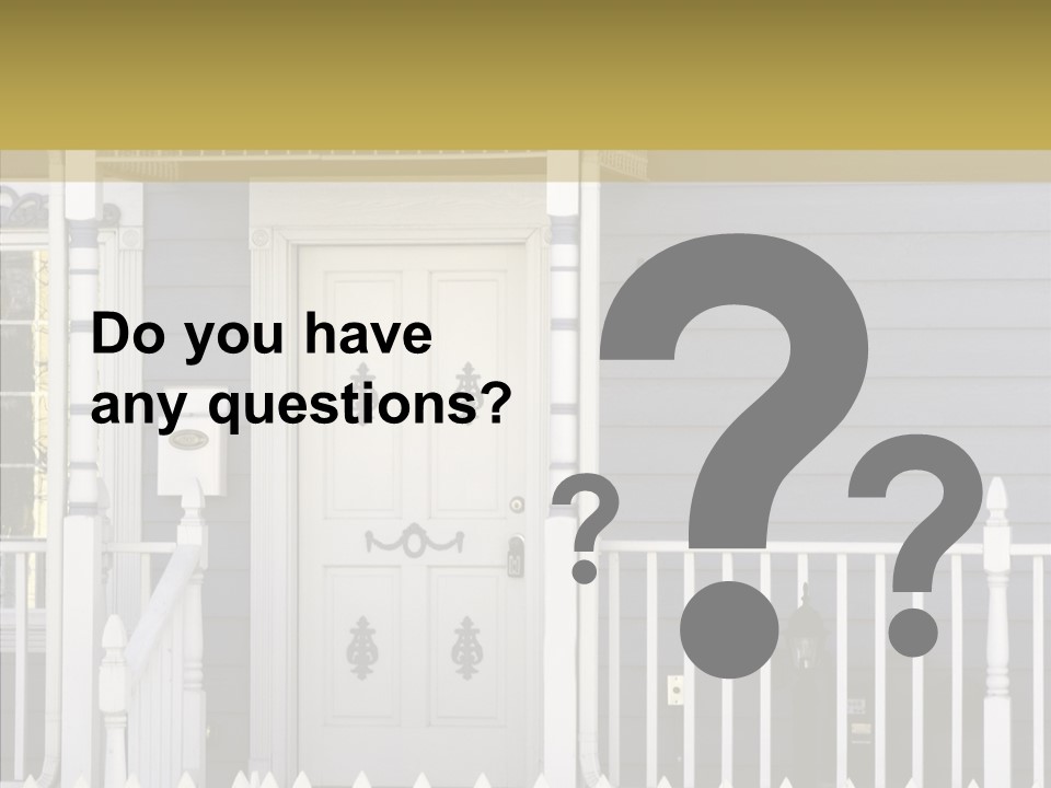 Sold Homefront Home PowerPoint Template