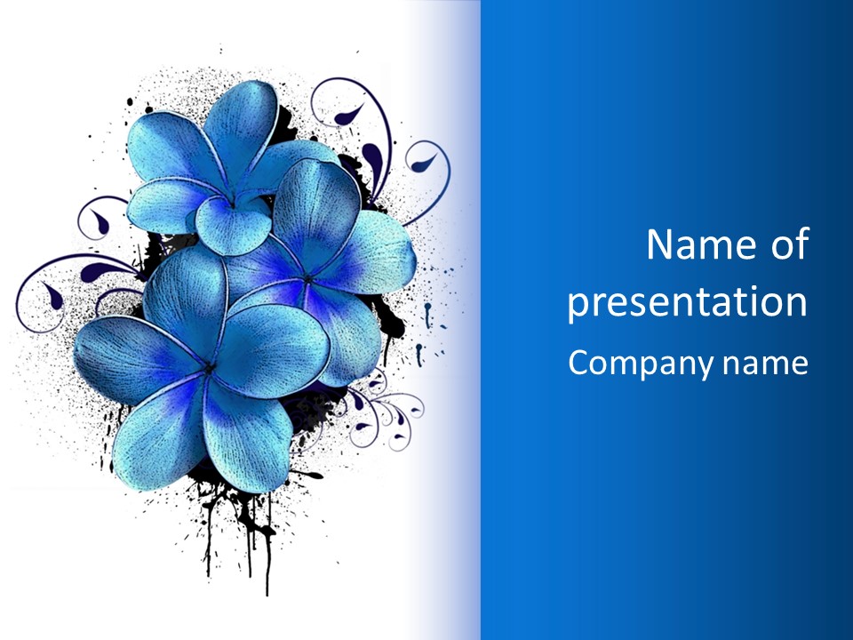 Decoration Floral Symbol PowerPoint Template