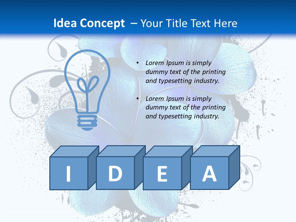 Decoration Floral Symbol PowerPoint Template