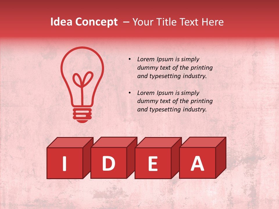 Retro Faded Wall PowerPoint Template