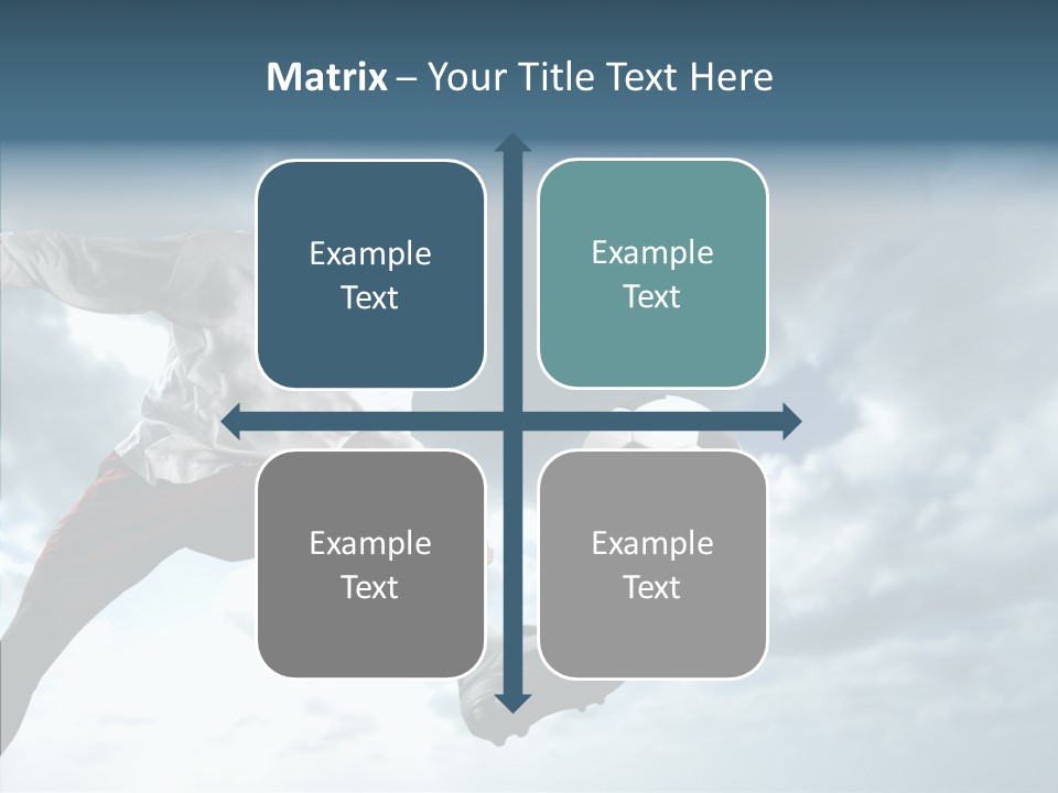 Boy Sky Football PowerPoint Template