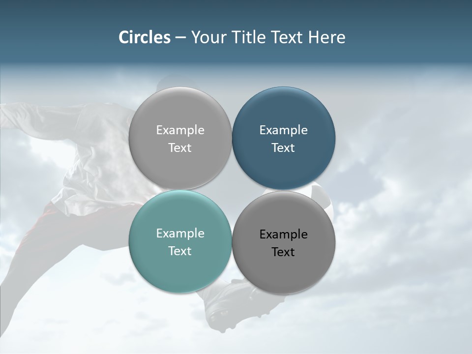 Boy Sky Football PowerPoint Template