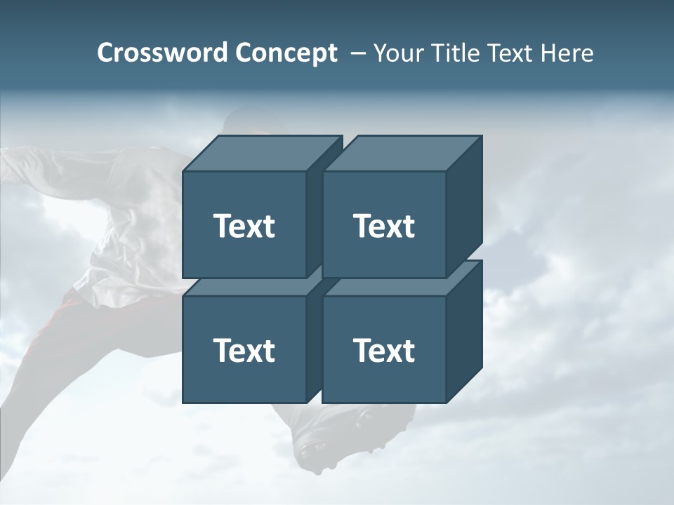 Boy Sky Football PowerPoint Template