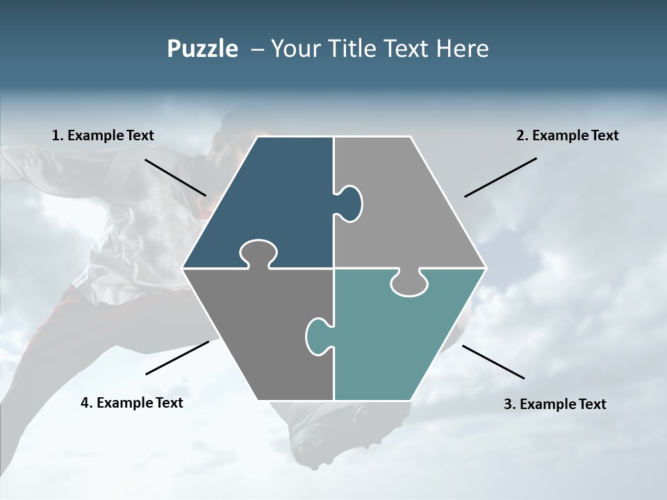 Boy Sky Football PowerPoint Template