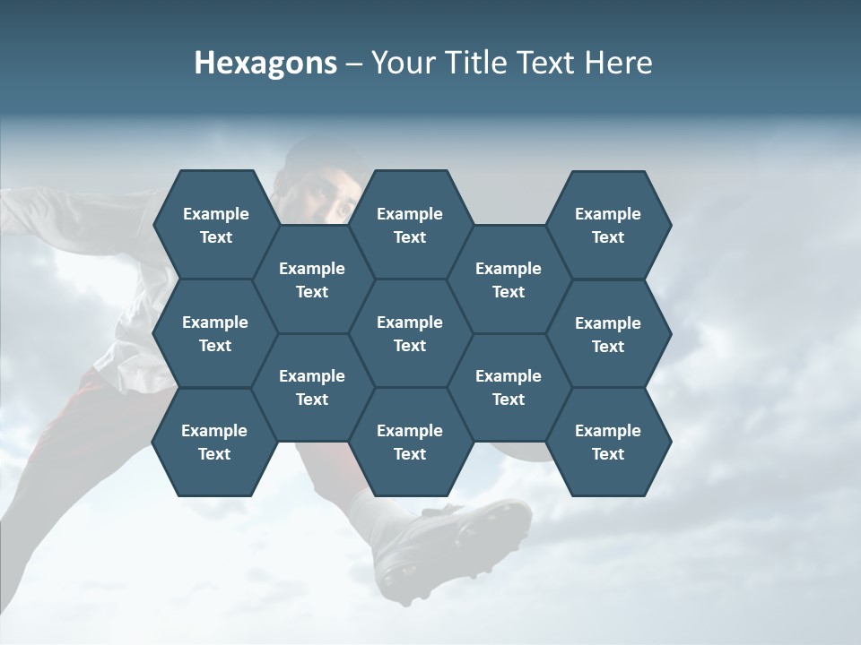 Boy Sky Football PowerPoint Template