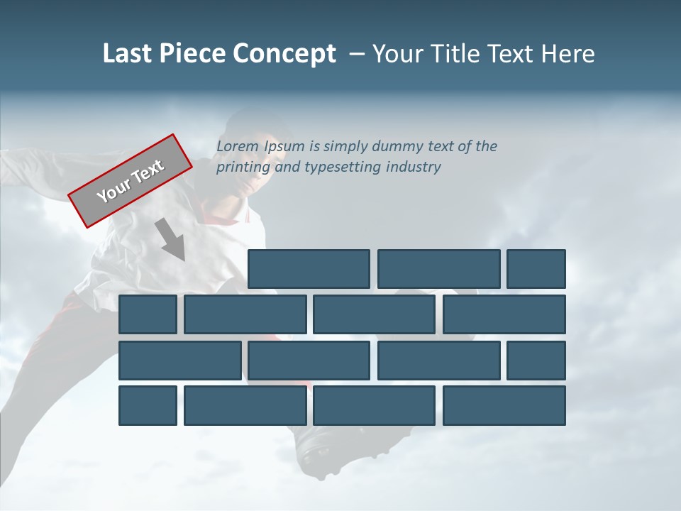 Boy Sky Football PowerPoint Template