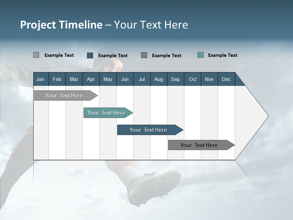 Boy Sky Football PowerPoint Template