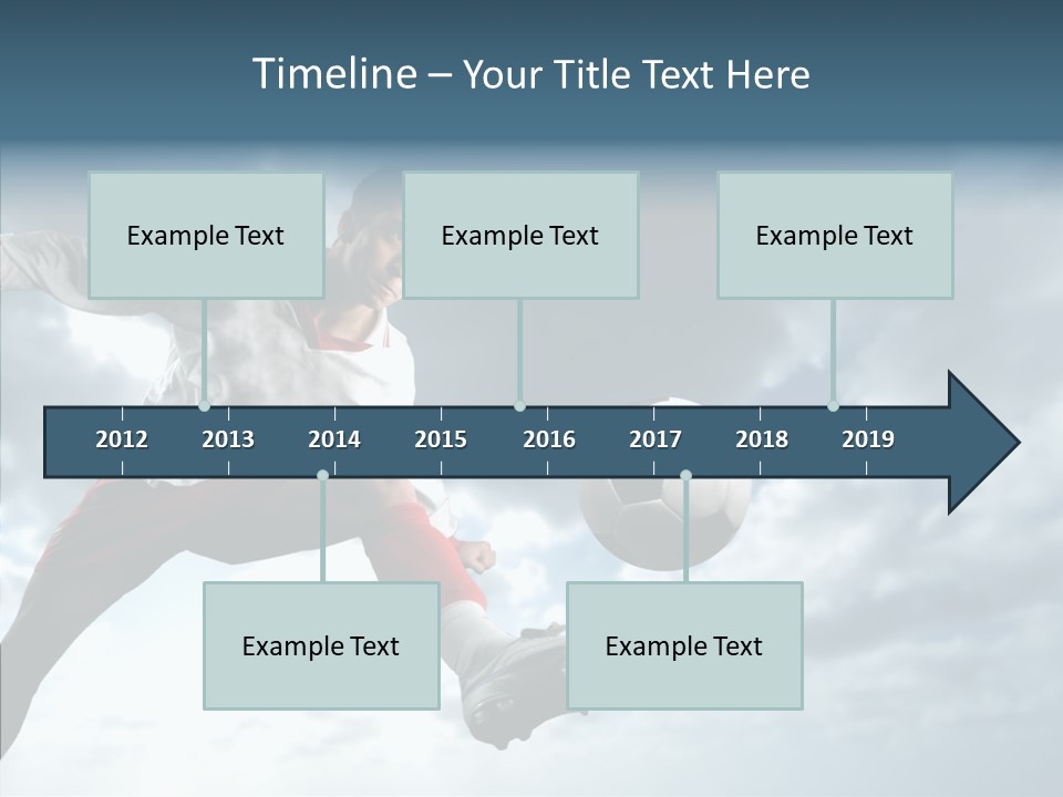 Boy Sky Football PowerPoint Template