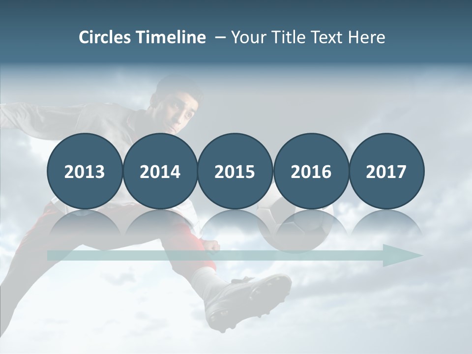 Boy Sky Football PowerPoint Template