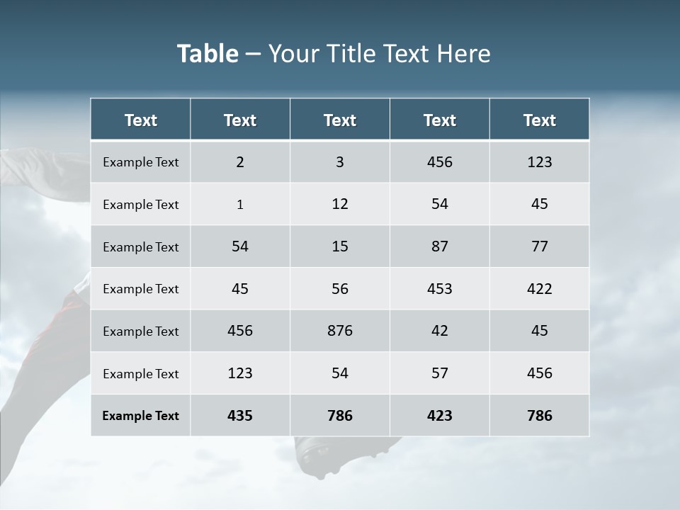 Boy Sky Football PowerPoint Template