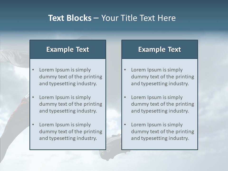 Boy Sky Football PowerPoint Template
