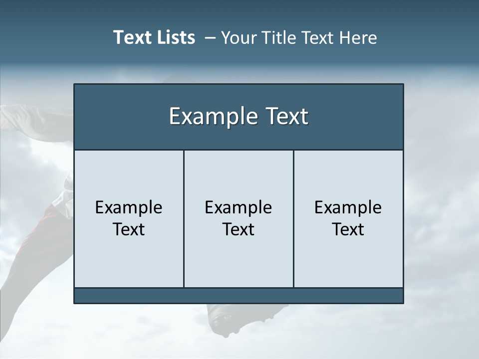 Boy Sky Football PowerPoint Template