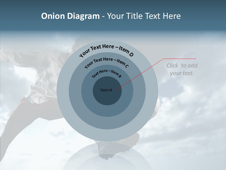 Boy Sky Football PowerPoint Template