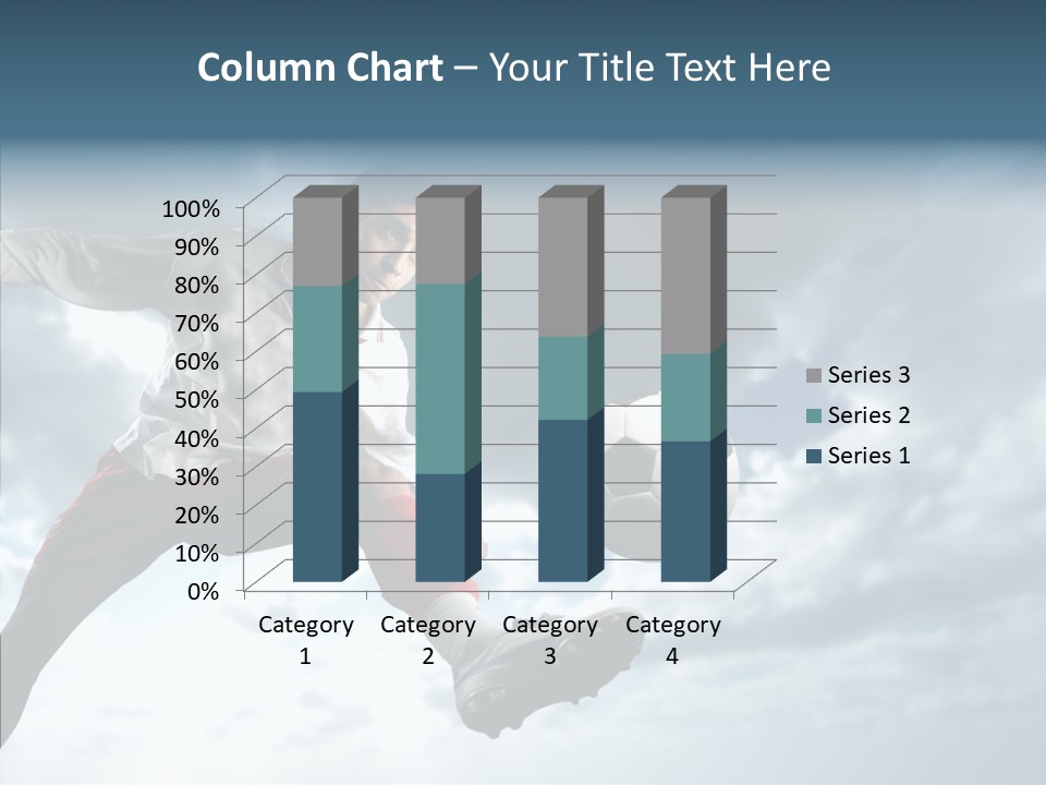 Boy Sky Football PowerPoint Template