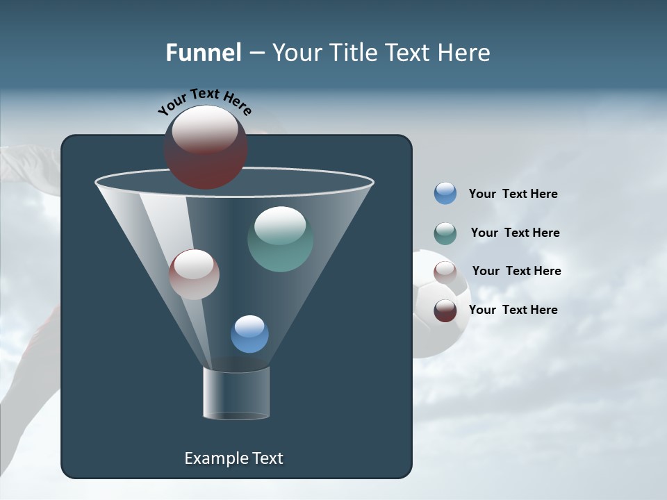 Boy Sky Football PowerPoint Template