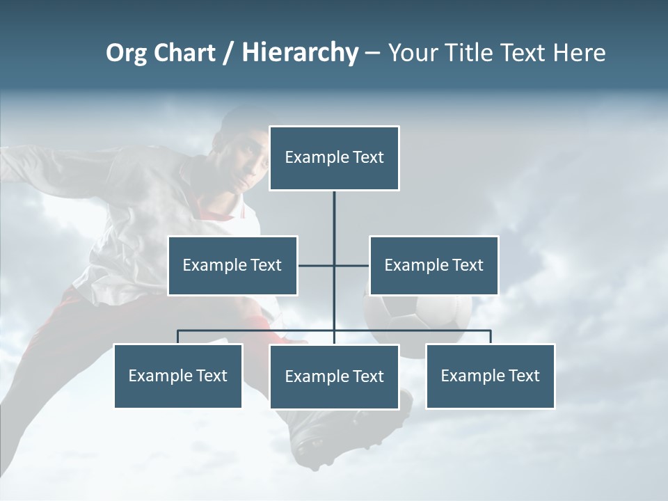 Boy Sky Football PowerPoint Template