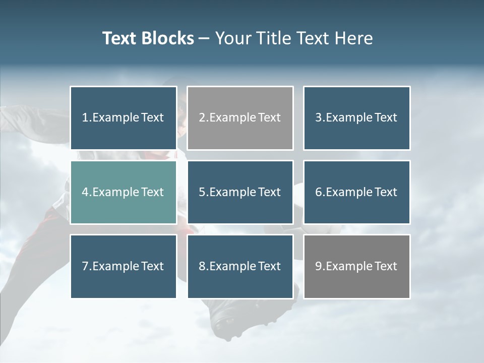 Boy Sky Football PowerPoint Template