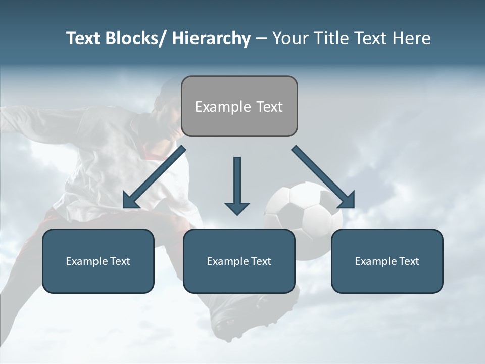 Boy Sky Football PowerPoint Template
