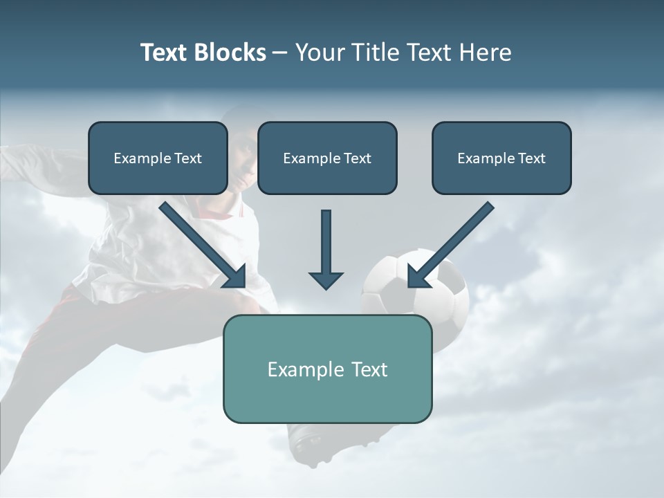Boy Sky Football PowerPoint Template